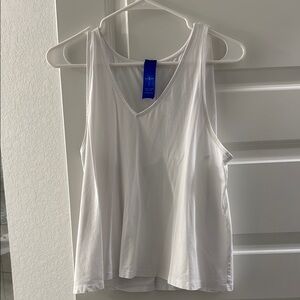 White Sleeveless Top